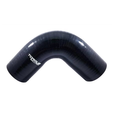 Torque Solution 90 Degree Silicone Elbow: 2 inch Black Universal