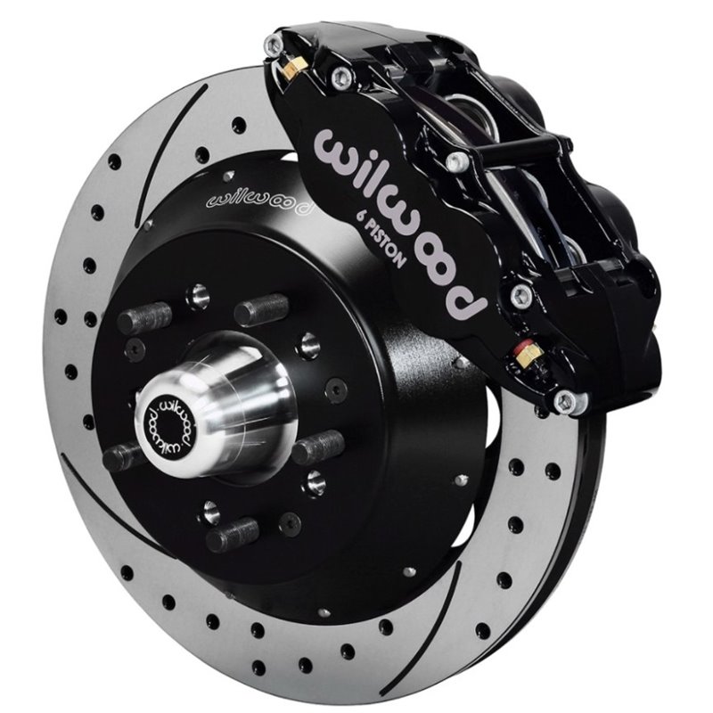 Wilwood Narrow Superlite 6R Dust-Seal Big Brake Front Brake Kit 14in. Drilled w/ Wilwood Pro Spindle