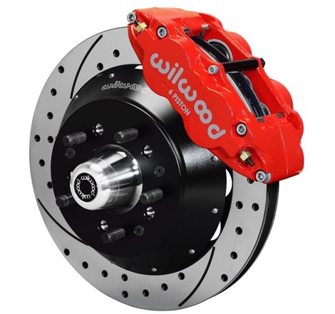 Wilwood Narrow Superlite 6R Dust-Seal Big Brake Front Brake Kit 14in. Drilled w/ Wilwood Pro Spindle