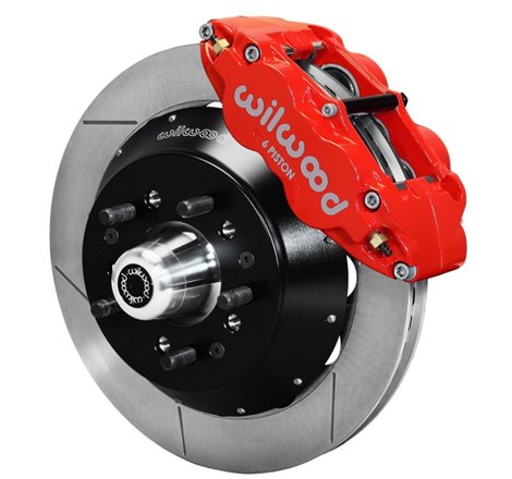 Wilwood Narrow Superlite 6R Dust-Seal Big Brake Front Brake Kit 14in. Red With Wilwood Pro Spindle