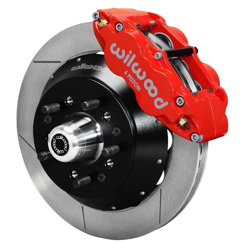 Wilwood Narrow Superlite 6R Dust-Seal Big Brake Front Brake Kit 14in. Red With Wilwood Pro Spindle