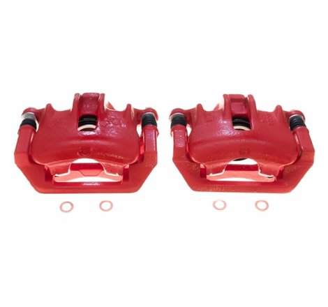 Power Stop 1999 Land Rover Discovery Rear Red Calipers - Pair