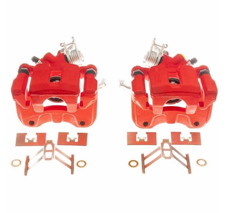 Power Stop 05-07 Honda Accord Rear Red Calipers - Pair