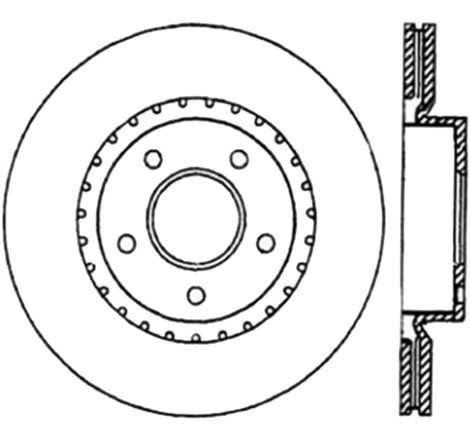 StopTech Power Slot 03-05 350Z / 03-04 G35 / 03-05 G35X CRYO Slotted Front Left Rotor