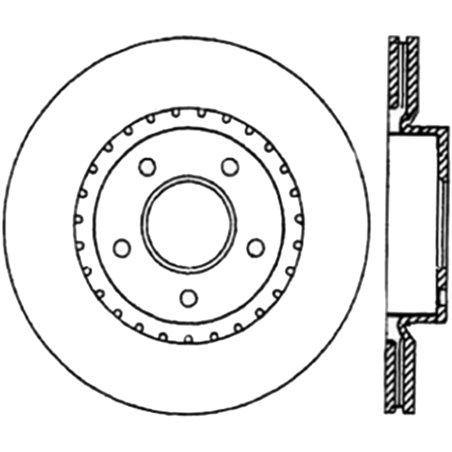 StopTech Power Slot 03-05 350Z / 03-04 G35 / 03-05 G35X CRYO Slotted Front Left Rotor