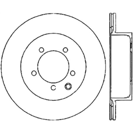 StopTech Power Slot 03-05 350Z / 03-04 G35 / 03-05 G35X CRYO Slotted Rear Left Rotor