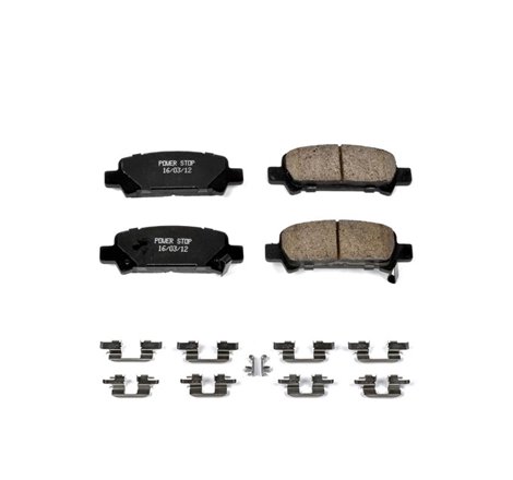 Power Stop 03-06 Subaru Baja Rear Z17 Evolution Ceramic Brake Pads w/Hardware