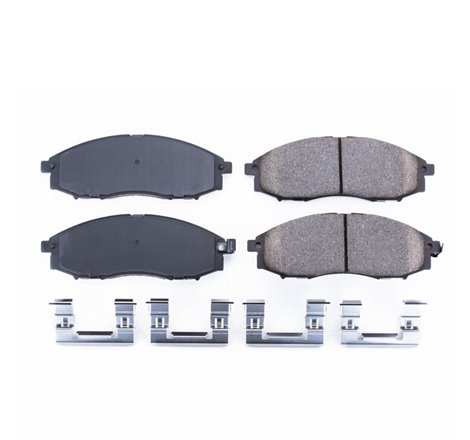 Power Stop 03-04 Nissan Frontier Front Z17 Evolution Ceramic Brake Pads w/Hardware