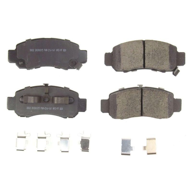 Power Stop 00-06 Honda Insight Front Z17 Evolution Ceramic Brake Pads w/Hardware