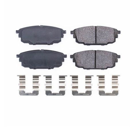 Power Stop 01-03 Mazda Protege Rear Z17 Evolution Ceramic Brake Pads w/Hardware