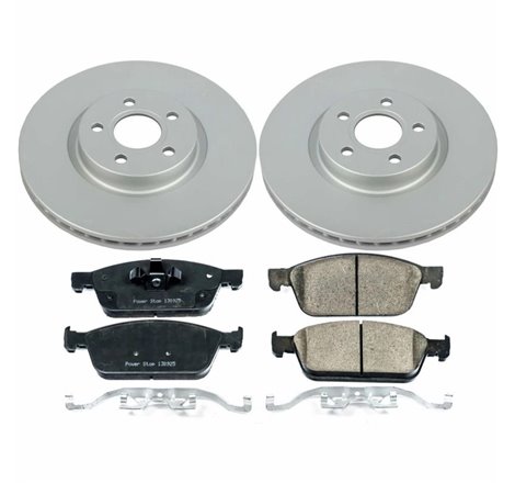 Power Stop 18-19 Ford Transit Connect Front Z17 Evolution Geomet Coated Brake Kit