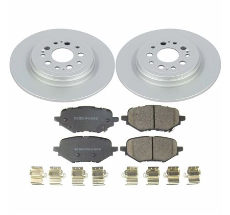 Power Stop 17-19 Honda Clarity Rear Z17 Evolution Geomet Coated Brake Kit