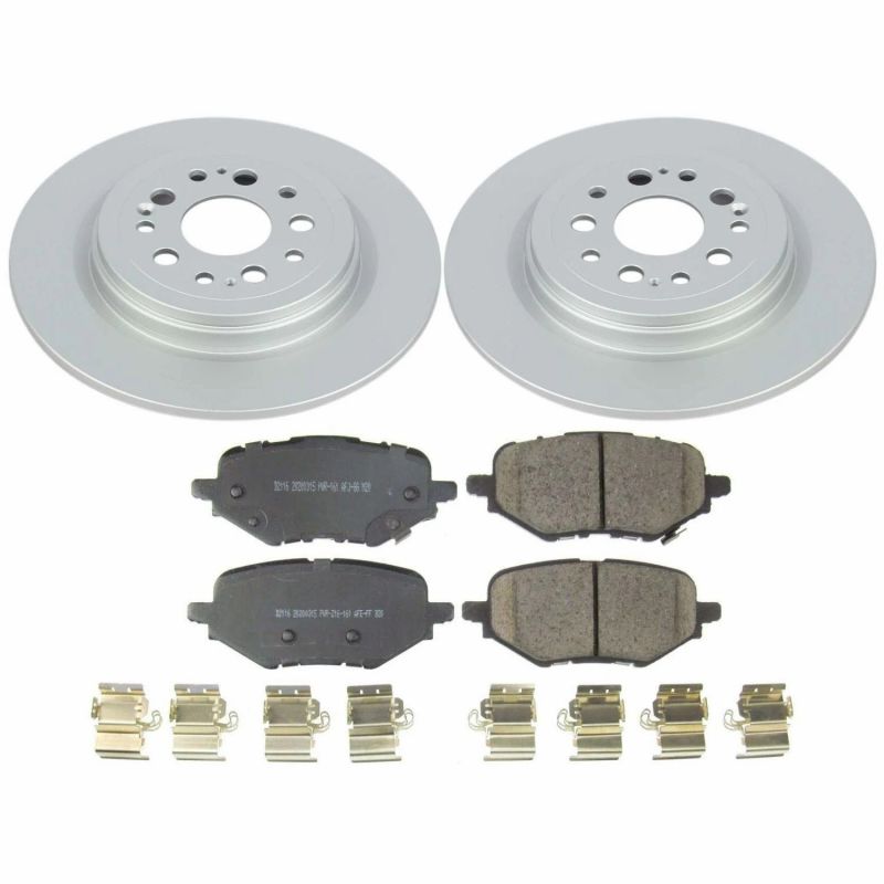 Power Stop 17-19 Honda Clarity Rear Z17 Evolution Geomet Coated Brake Kit