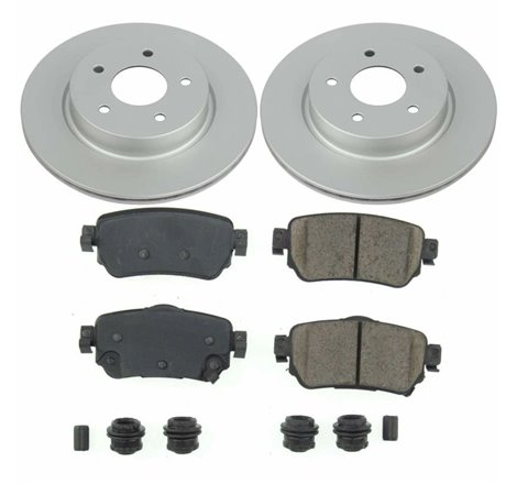 Power Stop 18-19 Nissan Leaf Rear Z17 Evolution Geomet Coated Brake Kit