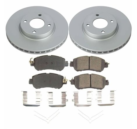 Power Stop 18-19 Nissan Kicks Front Z17 Evolution Geomet Coated Brake Kit