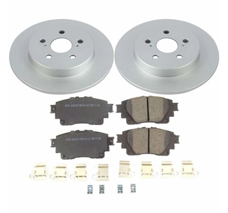 Power Stop 2019 Toyota Corolla Rear Z17 Evolution Geomet Coated Brake Kit