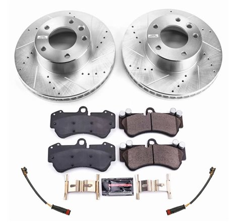 Power Stop 17-18 Mercedes-Benz G550 4x4 Front Z23 Evolution Sport Brake Kit