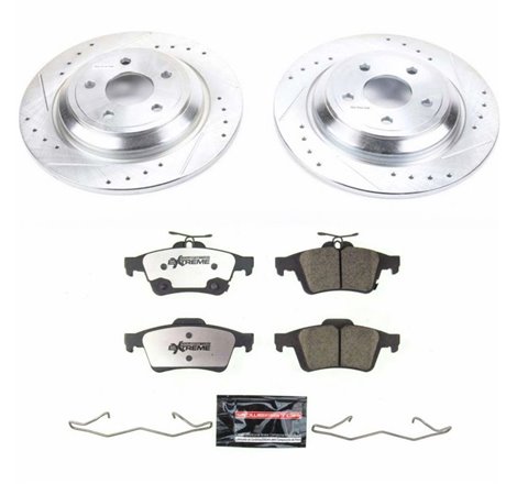 Power Stop 16-18 Ford Focus Rear Z26 Street Warrior Brake Kit