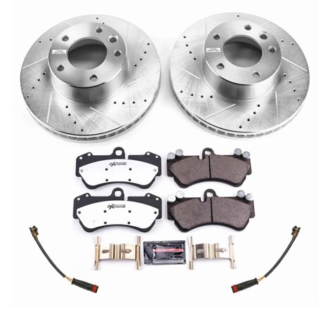 Power Stop 17-18 Mercedes-Benz G550 4x4 Front Z26 Street Warrior Brake Kit