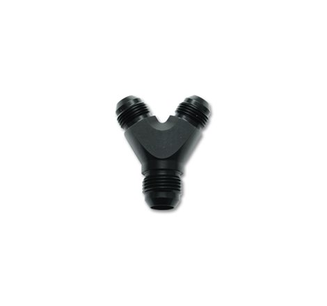 Vibrant -16AN x -16AN x 16AN Y-Adapter Fitting - Aluminum Black