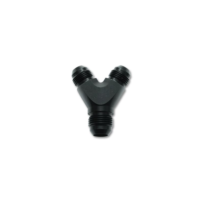 Vibrant -16AN x -16AN x 16AN Y-Adapter Fitting - Aluminum Black