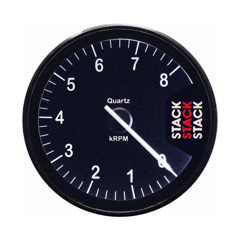 Autometer Stack Clubman Tachometer 80mm 0-8K RPM - Black