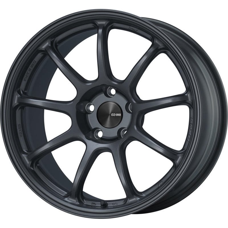 Enkei PF09 17x8 5x112 25mm Offset 75mm Bore Matte Gunmetal Wheel