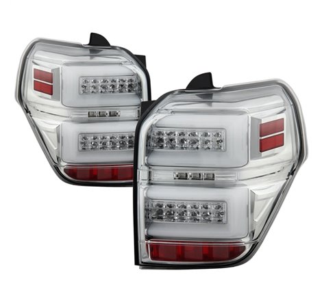 Spyder Toyota 4Runner 10-14 LED Tail Lights - Sequential Turn Signal - Chrome ALT-YD-T4R10-SEQ-C