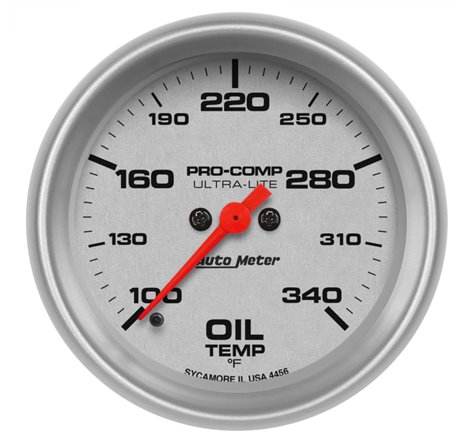 Autometer Ultra-Lite 2-5/8in 100-340F Oil Temp Gauge - Digital Stepper Motor