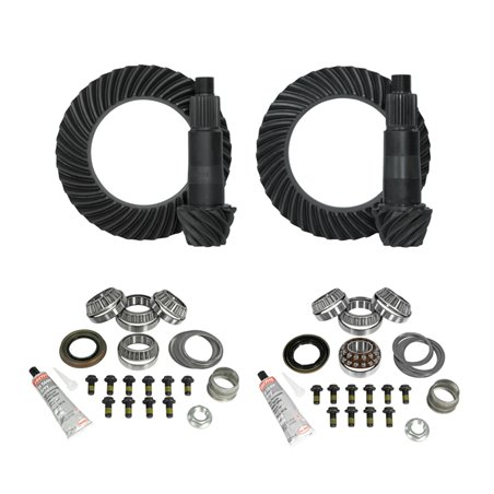 Yukon Gear & Install Kit Package for Jeep Rubicon JL/JT w/ D44 Front & Rear in a 4.56 Ratio