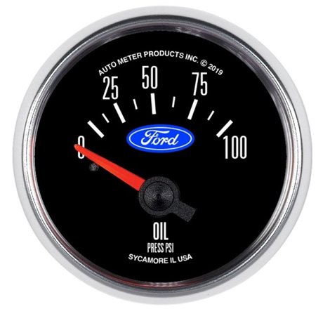 Autometer Ford 2-1/16in. 100 PSI Electric Oil Pressure Gauge