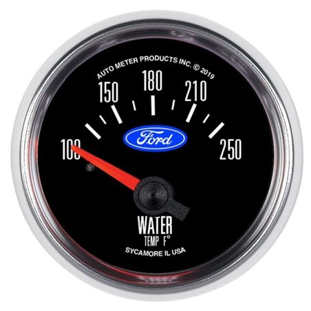 Autometer Ford 2-1/16in. 100F-250F Electric Water Temp Gauge