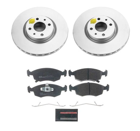 Power Stop 13-18 Fiat 500 Front Euro-Stop Brake Kit