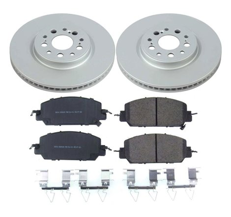 Power Stop 17-19 Honda Clarity Front Z17 Evolution Geomet Coated Brake Kit