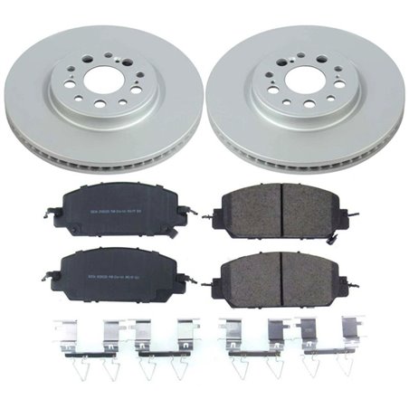 Power Stop 17-19 Honda Clarity Front Z17 Evolution Geomet Coated Brake Kit