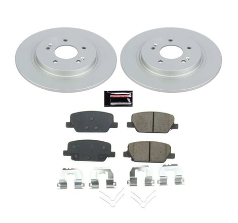 Power Stop 2019 Hyundai Santa Fe Rear Z17 Evolution Geomet Coated Brake Kit