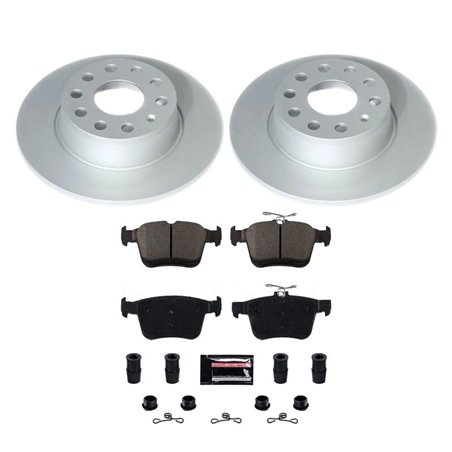 Power Stop 2019 Volkswagen Jetta Rear Z17 Evolution Geomet Coated Brake Kit