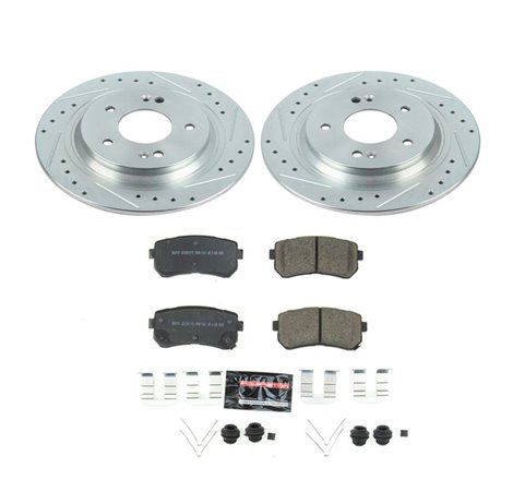 Power Stop 18-19 Hyundai Kona Rear Z23 Evolution Sport Brake Kit