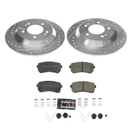 Power Stop 18-19 Hyundai Kona Rear Z23 Evolution Sport Brake Kit