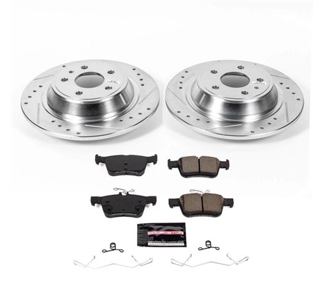 Power Stop 2020 Ford Fusion Rear Z23 Evolution Sport Brake Kit