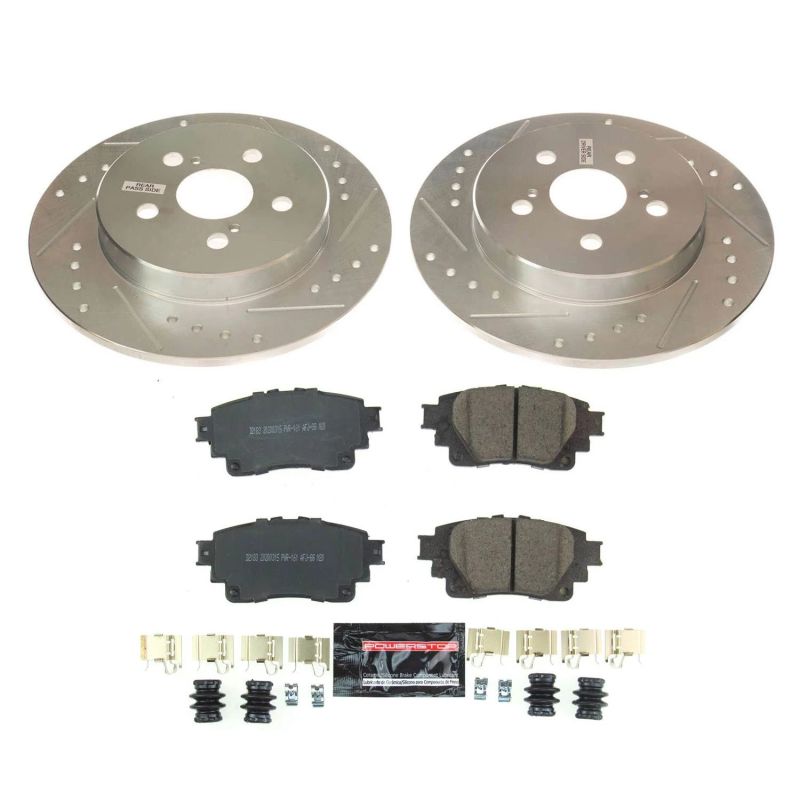 Power Stop 2019 Toyota Corolla Rear Z23 Evolution Sport Brake Kit