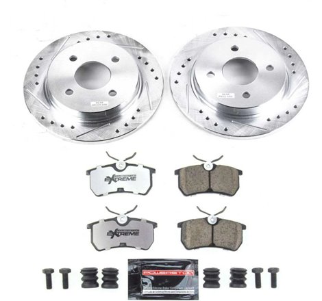 Power Stop 14-19 Ford Fiesta Rear Z26 Street Warrior Brake Kit