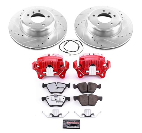 Power Stop 09-16 BMW Z4 Front Z26 Street Warrior Brake Kit w/Calipers