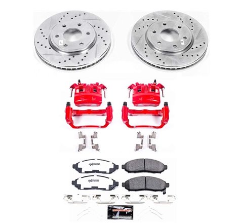 Power Stop 2019 Nissan Frontier Front Z36 Truck & Tow Brake Kit w/Calipers