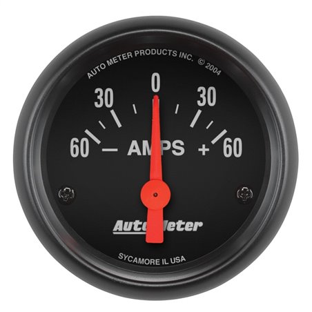 Autometer Ammeter 52mm 60A Electric Z-Series Gauge