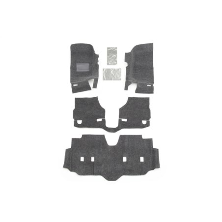 BedRug 07-16 Jeep JK Unlimited 4Dr Front 4pc Floor Kit (Incl Heat Shields)