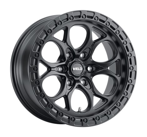 Weld Off-Road Ledge Six W108 20x9 / 6x139.7 BP / 5 In BS Satin Black Wheel