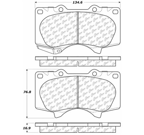 StopTech 03-09 Lexus GX4780/Toyota 4Runner Front Truck & SUV Brake Pad