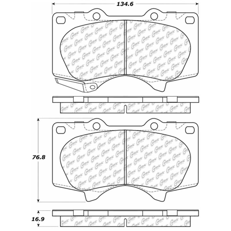 StopTech 03-09 Lexus GX4780/Toyota 4Runner Front Truck & SUV Brake Pad