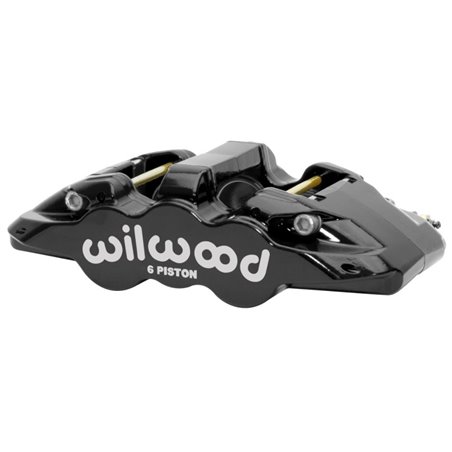 Wilwood Caliper - Aero6-DS Forged Six-Piston Caliper - 6.52in Piston 1.25in Rotor - Black